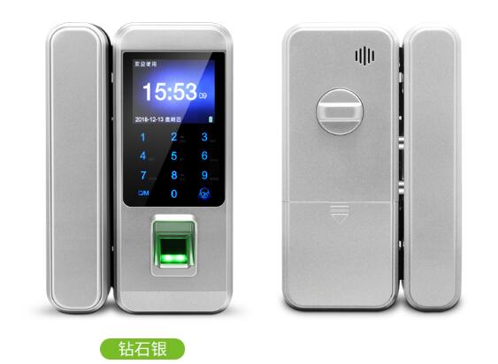 玻璃门指纹锁 单开门密码锁