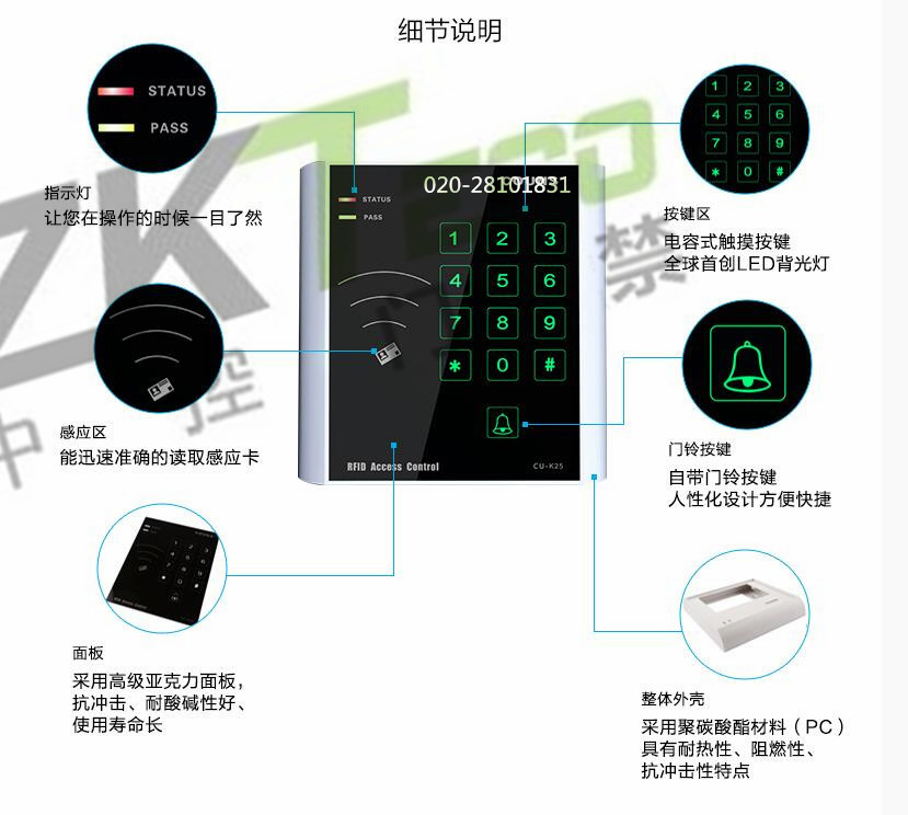 密码刷卡门禁